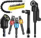 17pcs Flexible Drill Bit Extension, Include 3pcs Impact Socket Adapter 2pcs Hex by CIGOTU