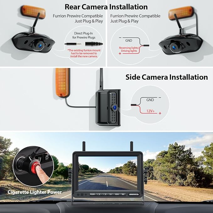 3-Camera Wireless RV Backup Camera System - Image 7