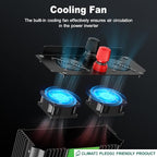 3000W Power Inverter, Peak Power 6000W 12V DC to AC 110V120V, Remote Control - Image 5