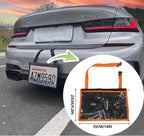 License Plate Holder with Hanging Strap, Test Drive Tag Bag, Dealer Plates - Image 2