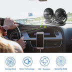 12V Car Fans Cooling Air Fan Powerful Dashboard Electric Dual Car Fan Cigarette - Image 6