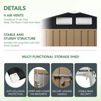 3X5FT Outdoor Steel Storage Shed - Image 4