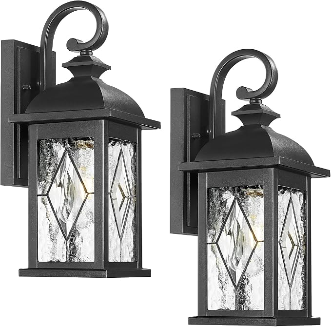 FEMILA 15" Exterior Wall Sconce, Anti-Rust Matte Black Finish by FEMILA