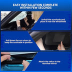 Windshield Sun Shade for Ford Explorer 2020-2025 Foldable Sunshade Custom Fit - Image 5