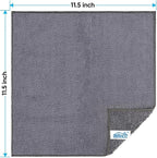 HOMEXCEL Grey Microfiber Cleaning Cloth, 12 Pack Premium Microfiber Towels - Image 7