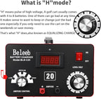 C20 Adjustable Battery Charger 12V 24V 36V 48V, 12A Pulses of High-Voltage - Image 3