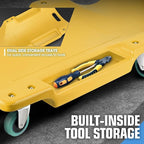 DNA MOTORING 40" L X 19" W Vehicle Repair Low Profile Plastic Rolling Garage - Image 3