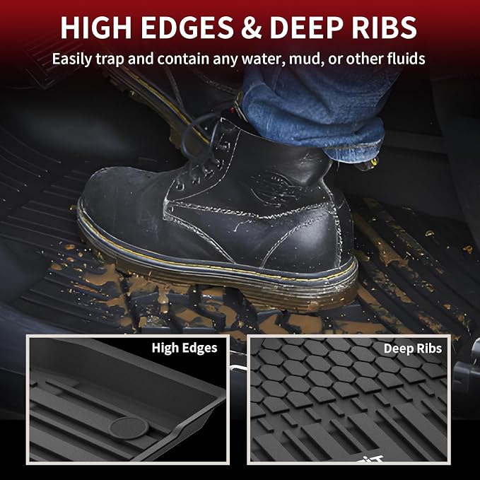 LASFIT Floor Mats for Toyota Sienna 7 Seats 2021-2025 All Weather TPE Custom - Image 4