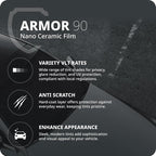 Nano Ceramic Window Tint Film for Cars and Building, 2 Ply Scratch Resistant - Image 2
