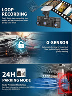 Dash Cam Front and Rear Inside, 360° Dash Camera - Image 4