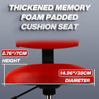 Shop Stool with Backrest, Mechanic Garage Stool - Image 9