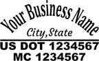 Custom US DOT Trucking Decal Stickers Tow Truck, 18 Wheeler, Van MC Number - Image 3