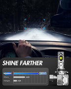 NOVSIGHT H11 9005 LED Fog Light Bulbs, 100000 Lumens, 6500K Cool White Light - Image 3