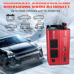 HITRENDS 600W Inverter for Car Power Inverters, 12V DC to 110V AC Converter - Image 3
