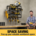 YYR 4 Layer Power Tool Organizer Wall Mount, Cordless Drill Hanger Storage Rack - Image 8