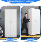 73" H Metal Storage Cabinet - Image 4