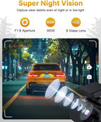 GKU 4K Dash Cam, Dash Cam Front - Image 6