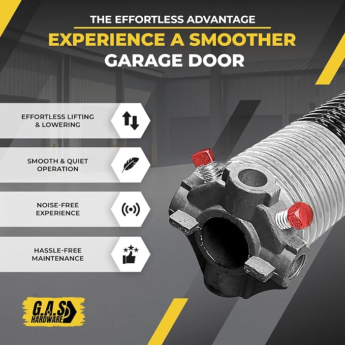 Garage Door Torsion Spring 218x1.75x26 Includes 1” Steel Bearing, and Winding - Image 5