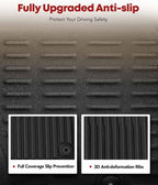 YHTAUTO Floor Mats Fit 2017-2019 Buick Lacrosse, TPE All Weather Car Mats - Image 4
