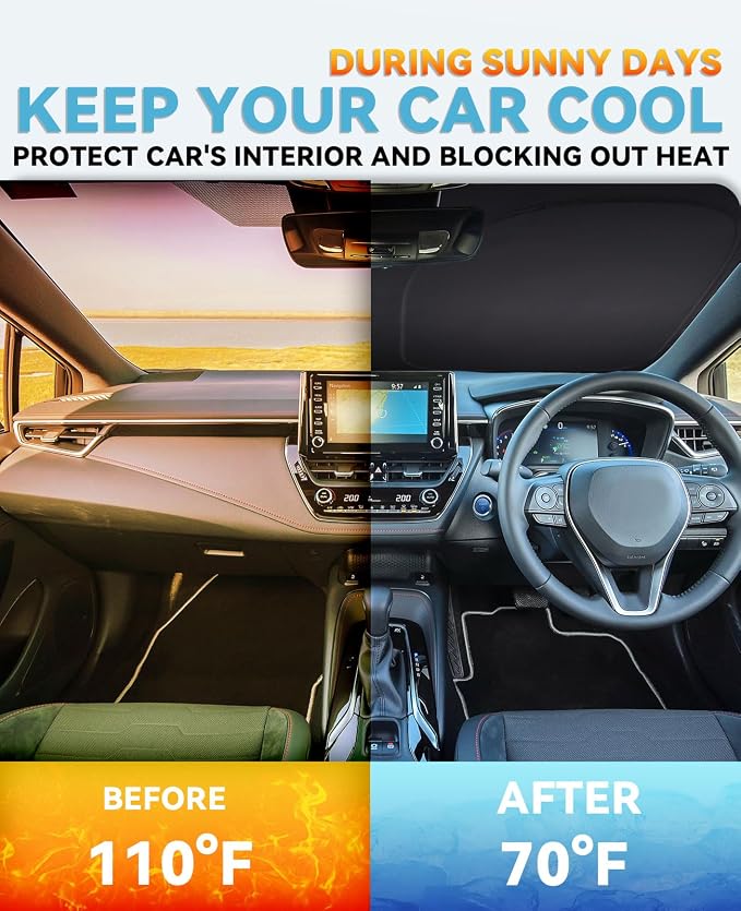 Sunshade Cover for Chevy Traverse Windshield Sun Shade for 2018-2023 - Image 2