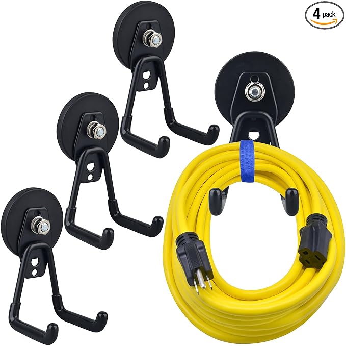 MUTUACTOR Powerful Magnetic Hooks, Non-Slip Heavy Duty Magnetic Hooks by MUTUACTOR