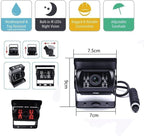 Hikity 7" Backup Camera with Monitor Kit, Waterproof 18 IR LED Night Vision - Image 4