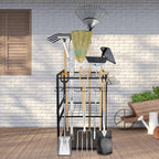 3 Tier Garden Tool Organizer, Yard Tool Tower Rack, Tool organizer up to 78 - Image 9