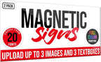 2 Pack, Personalized Magnetic Signs - Image 4