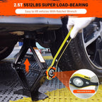 Universal Scissor Jack 2 Ton, 5.1"-16.9" Lifting Range Heavy Duty Car Jack Kit - Image 3