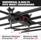 WEIZE Roof Rack Carrier Basket Universal Rooftop 64" x 39" x 5" Large Size Roof - Image 6