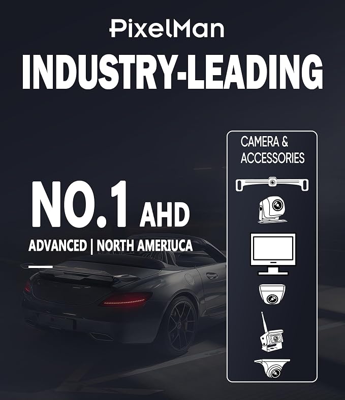 PixelMan Backup Camera, XS-2 1080P AHD Innovative One-Piece License Plate Back - Image 7