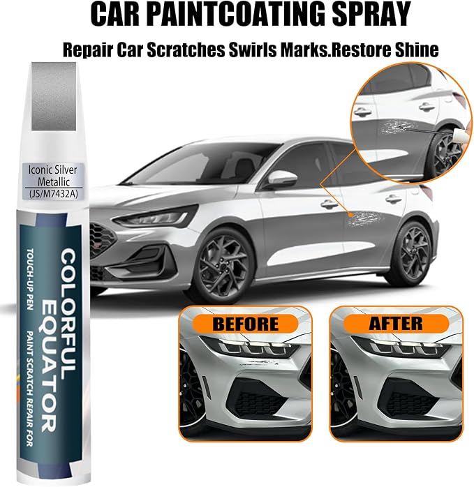 JS/M7432A Iconic Silver Metallic Touch Up Paint - Image 2