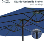 PHI VILLA 15ft Large Patio Umbrellas - Image 4