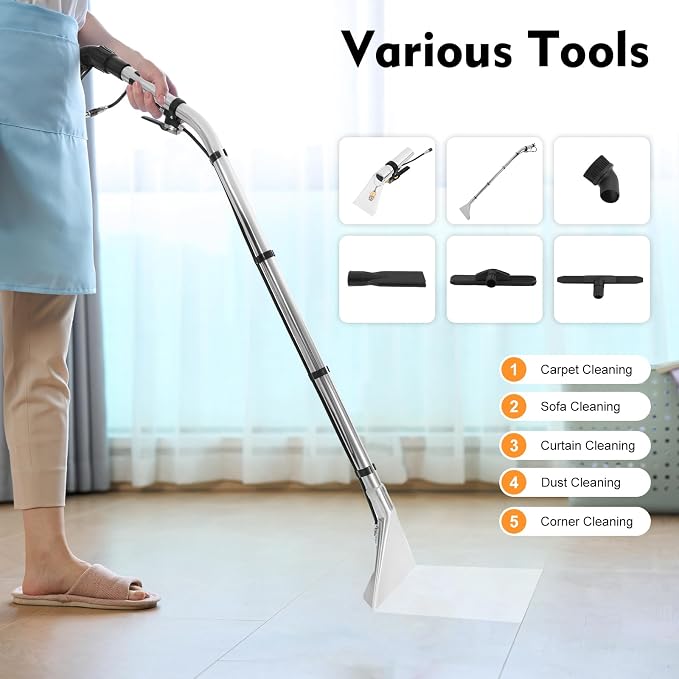 DYRABREST 40L Commercial Carpet Cleaning Machine 3 in 1 Upholstery Cleaner - Image 4
