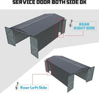 KUIKUI 20x13ft Heavy Duty Outdoor Garage Metal Shed, Sheds and Outdoor Storage - Image 6