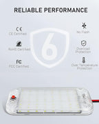 Dome Light for RV Interior, 48LED 800LM Ultra Bright 12 Volt LED White Lights - Image 3