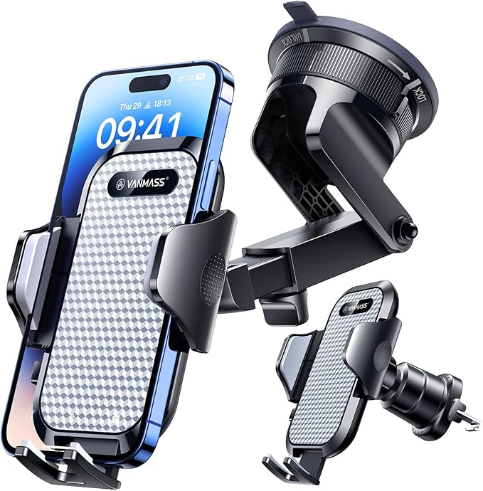 VANMASS Car Phone Holder Cell Phone Mount - Image 9