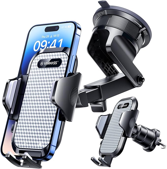 VANMASS Car Phone Holder Cell Phone Mount by VANMASS