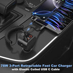 Retractable USB C Car Charger - Image 2
