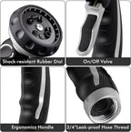 RESTMO Hose Nozzle with Easy Self-Lock Trigger, Heavy Duty Metal Water Hose - Image 7
