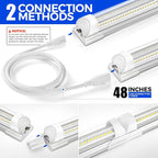 Barrina 8FT LED Shop Light, 100W 15000LM 6500K Super Bright White, Linkable T8 - Image 6