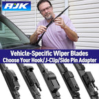 AJK Wiper Blades for Subaru Forester 2014 2015 2016 2017 2018, 2 Piece All - Image 5