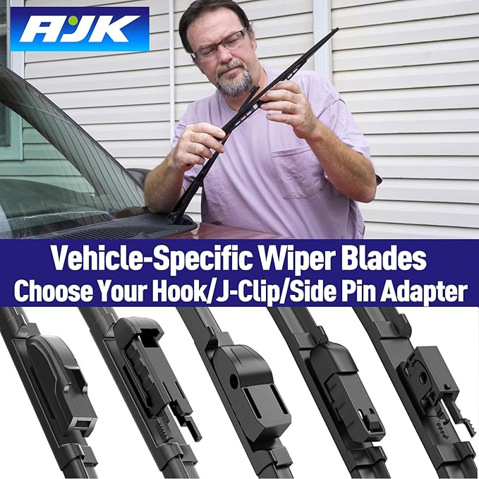 AJK Wiper Blades for Subaru Forester 2014 2015 2016 2017 2018, 2 Piece All - Image 5
