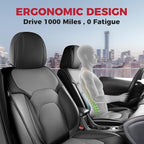 FREESOO Car Seat Covers Full Set, Waterproof Automotive Seat Covers, Leather - Image 3