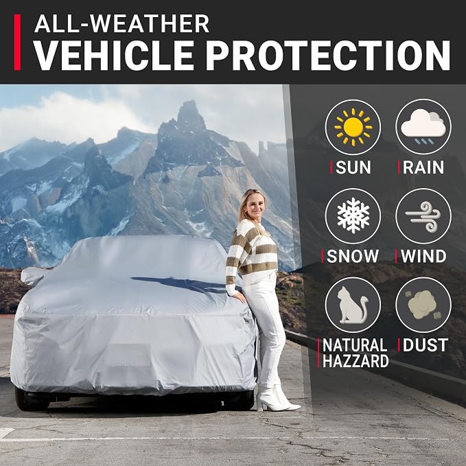 iCarCover Custom Car Cover for 1979-2004 Ford Mustang Waterproof All-Weather - Image 2