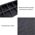 2 Pack 4'' Rise Rubber Curb Ramp Heavy Duty Loading Rubber Curb Ramps 22000lbs - Image 4