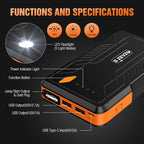 S ZEVZO Jump Starter 1000A Peak Portable Jump Starter - Image 5
