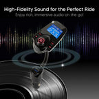 ONN Upgraded 2025 Car Bluetooth FM Transmitter – 1.44" Display, Flexible - Image 6