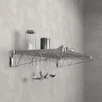 24" x 60" Chrome Wire Wall Mount Shelf - Image 2