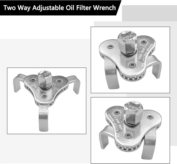 Universal Adjustable Oil Filter Wrench, Carbon Steel, 3-Jaw Design, 2.5-4.5 - Image 4